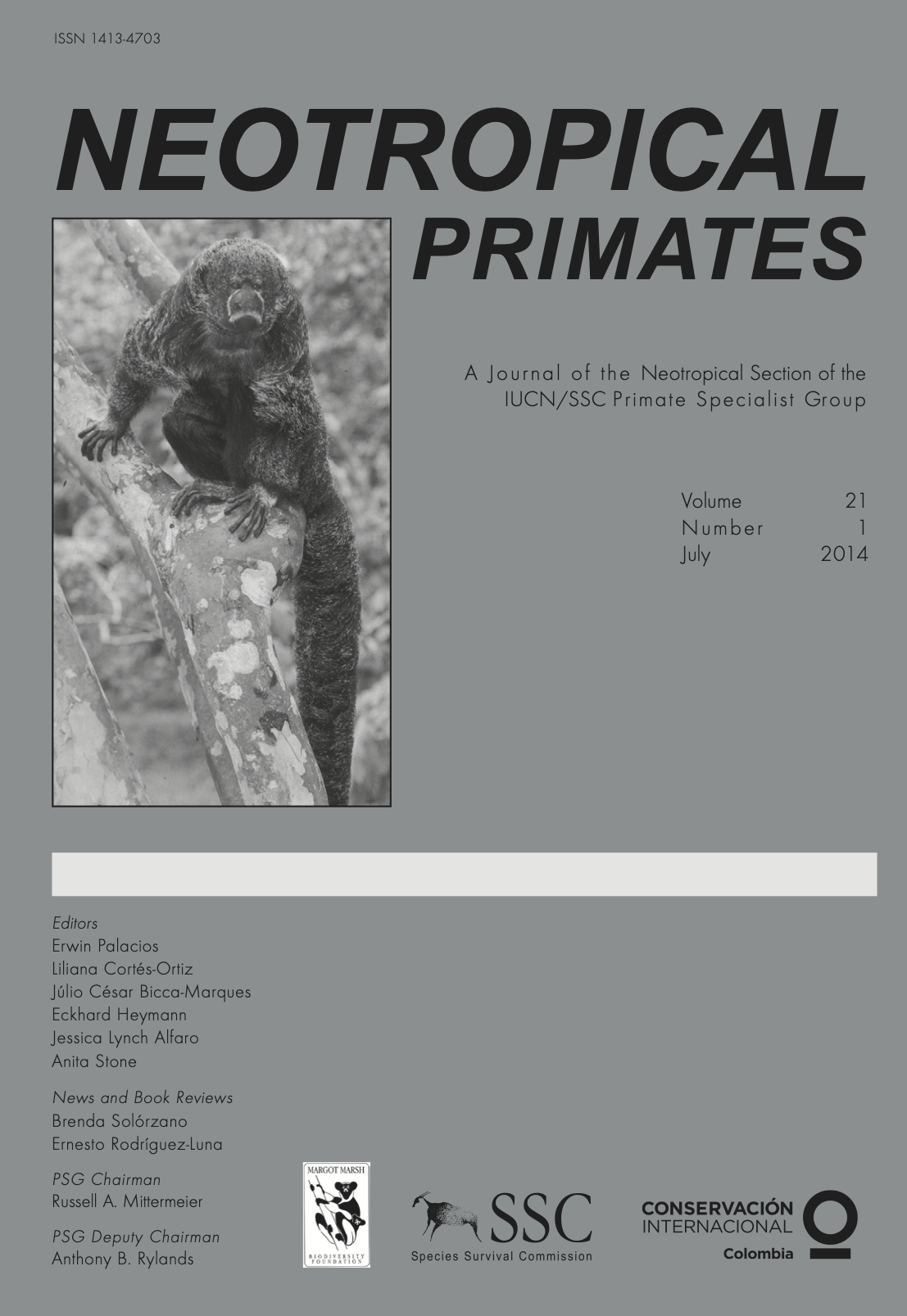 					View Vol. 21 No. 1 (2014): Special Issue - Taxonomic revision of the Saki monkeys, Pithecia
				