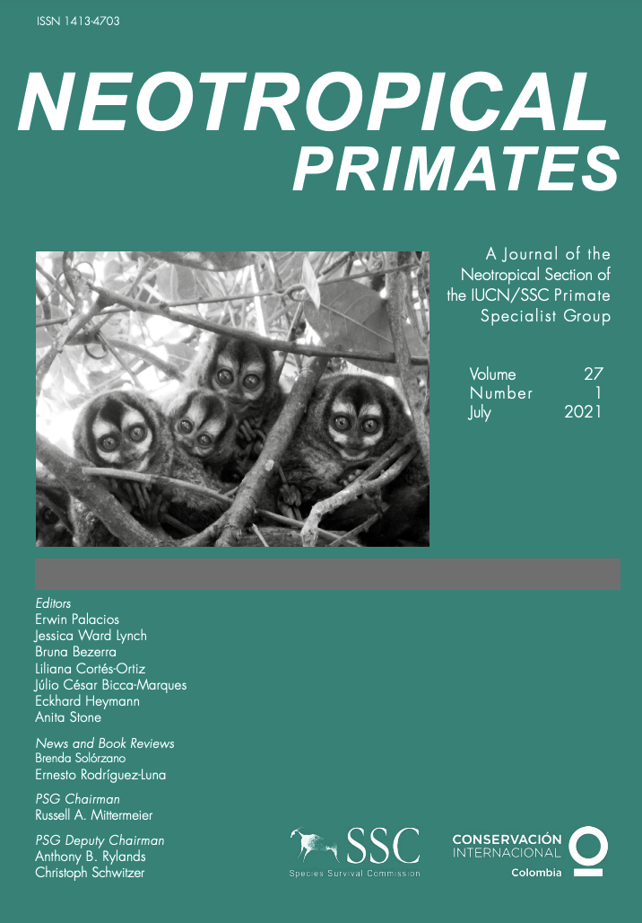 Cover of Issue 27, volume 1. Image of owl monkeys