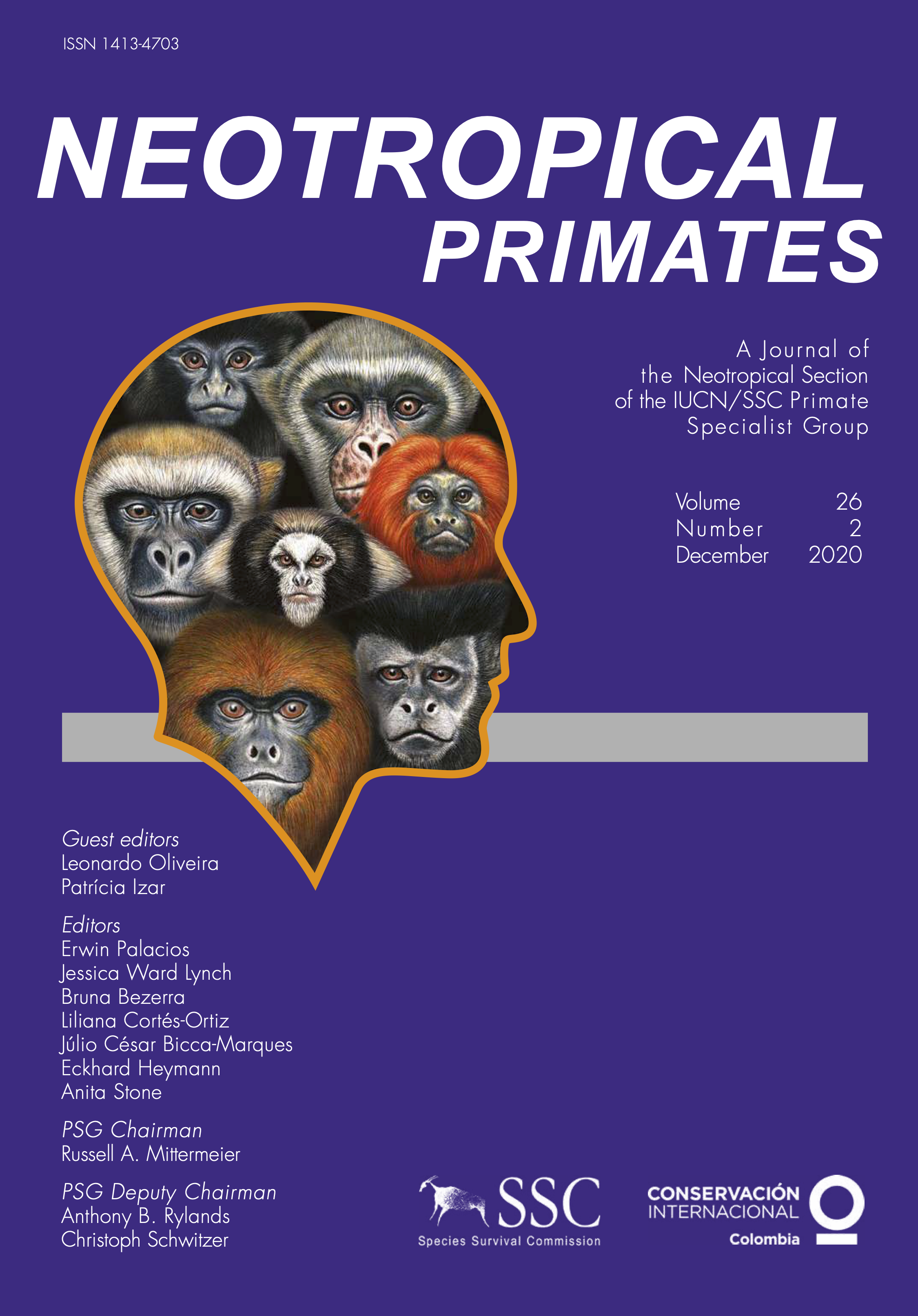					View Vol. 26 No. 2 (2020): Special Issue - XVIII Brazilian Primatological Congress
				